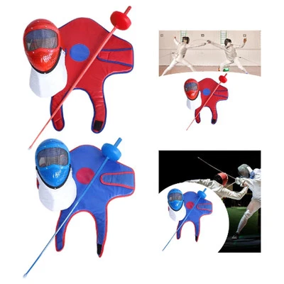 Fechtmaske Anti Stich Atmungsaktiv Ausrüstung Übung Schwert Set für Kinder - Bild 1 von 2
