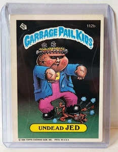 1986 Garbage Pail Kids OS3 #112b Undead JED Topps GPK Sticker Card - Picture 1 of 2