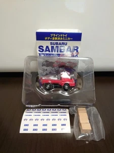 Coche de cartón rojo Aoshima Subaru Collection 1/64 - Imagen 1 de 8