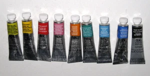 9 Lot Winsor & Newton Professional Artist Watercolor paint 5ml tubes ~ Free Ship - Picture 1 of 3