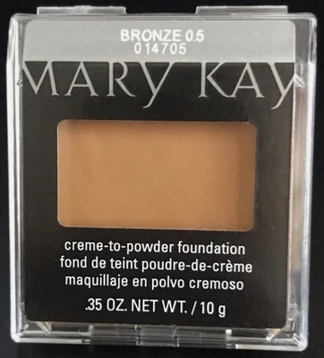New In Package Mary Kay Creme to Powder Foundation Bronze 0.5 Full Size - Image 1 of 2