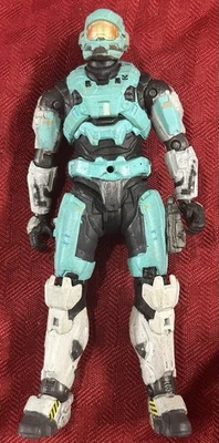 Boneco de ação Mcfarlane Halo Reach Spartan Blue Airborne Hazop 5,5". Usado. - Imagem 1 de 2