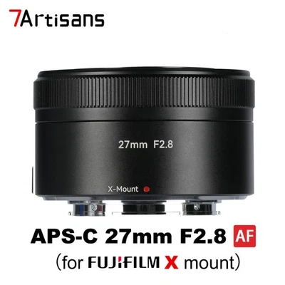 7Artisans 27mm F2.8 AF APS-C Auto Focus Lens for Fujifilm Fuji X Mount Cameras - Immagine 1 di 4