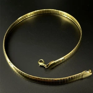 SCHMUCKJAGD COLLIER GELBVERGOLDET IM SCHLANGENKETTEN DESIGN - Bild 1 von 4