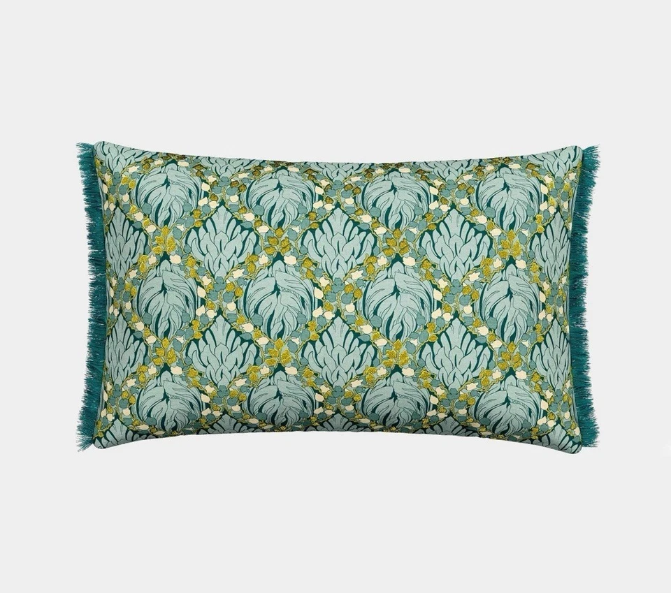 John Lewis V&A Home Bedroom Pure Cotton Botanical Harmony Floral Large Cushion - Image 1 of 2
