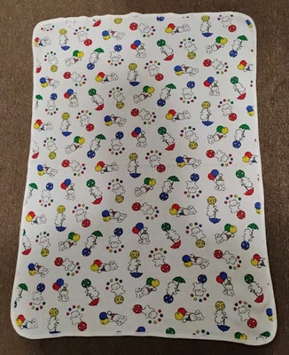 Manta térmica vintage Carter's bebé circo osos de peluche globo 34" x 25" Foto 1 de 4