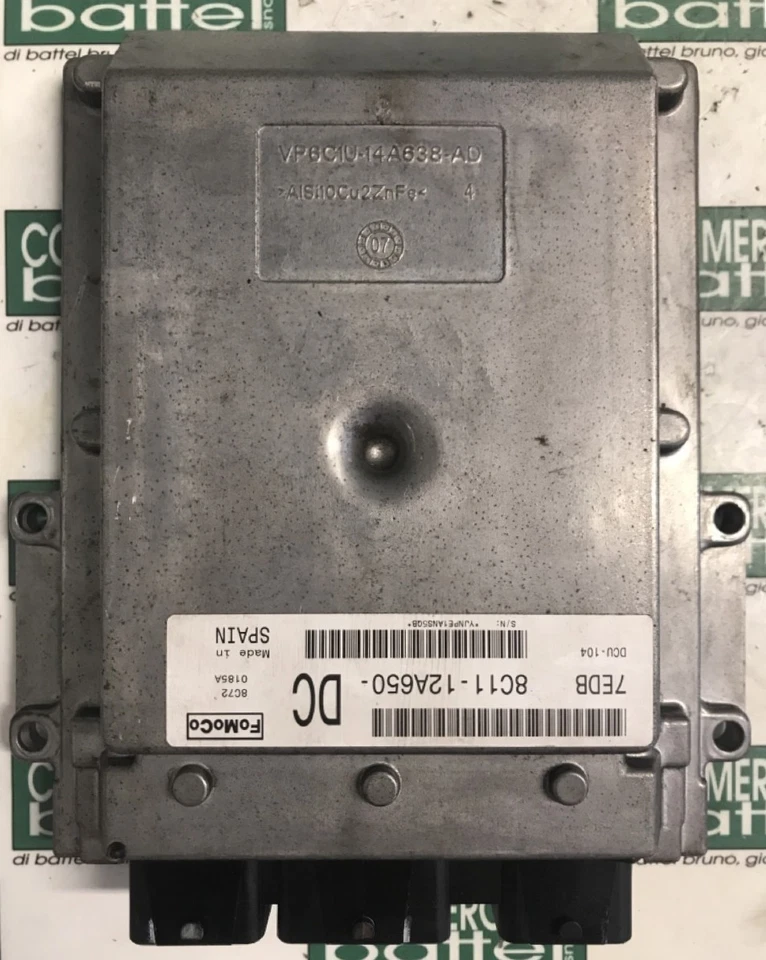 Centralina Motore ECU FORD TRANSIT 2009 2402cc Gasolio 8C11-12A650-DC 7EDB - Immagine 1 di 4