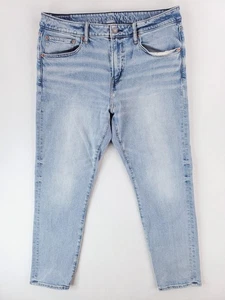 American Eagle Jeans Mens 34x30 Blue Light Wash AirFlex+ Athletic Fit Stretch - Picture 1 of 15