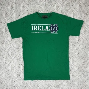 Sz Medium Men’s Lansdowne Notre Dame Fighting Irish Ireland Shirt Green Heritage - Foto 1 di 5