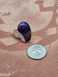 Ring Sterling Silver with Purple Gemstone by Jay King DTR Desert Rose Trading - Picture 1 of 4