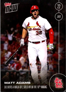 Matt Adams St Louis Cardinals Walk-Off Dodgers in 16 Innings 2016 Topps Now #275 - Picture 1 of 2