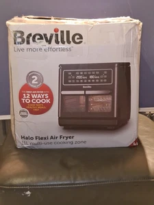 Breville Halo Flexi Digital Dual Air Fryer Oven 11L 2400W Black VDF138 - Picture 1 of 4