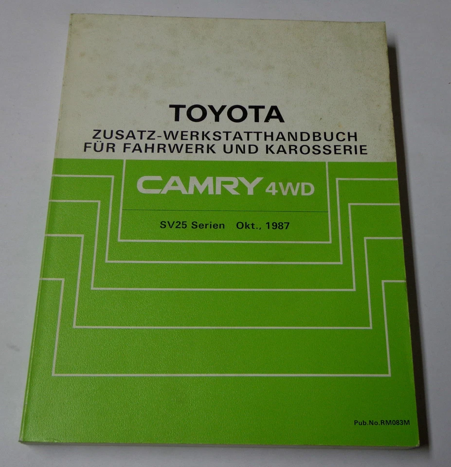 Manual de Taller Toyota Camry 4WD Carrocería/Suspensión, Stand 10/1987 - Imagen 1 de 1