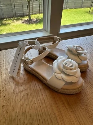 Nuevas sandalias Janie & Jack rosa blanca con etiquetas, 8T niñas pequeñas nuevas con etiquetas Foto 1 de 3