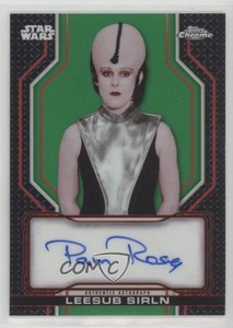 2021 Topps Chrome Star Wars Legacy Green Refractor 41/50 Pam Rose as Auto 1p8