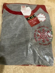 North Pole Trading Co. Womens Crew Neck Long Sleeve 2-piece pant/pajama set - Picture 1 of 5