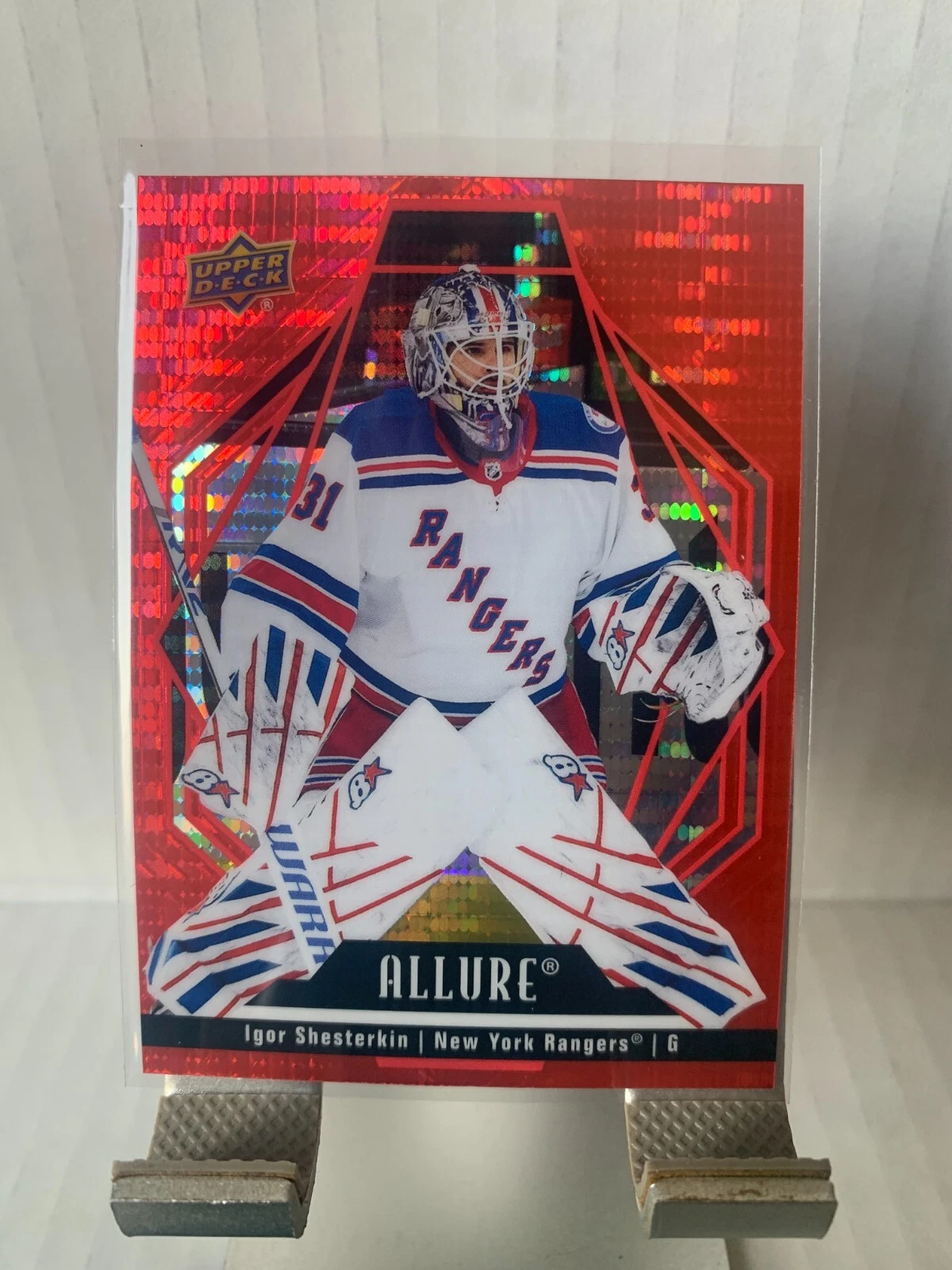 2022-23 Upper Deck Allure Igor Shesterkin Red Rainbow 59 NewYork Rangers