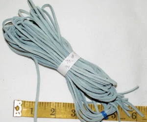 8 Strips 73" Suede leather Lace, Lacing, Light Blue - Picture 1 of 1