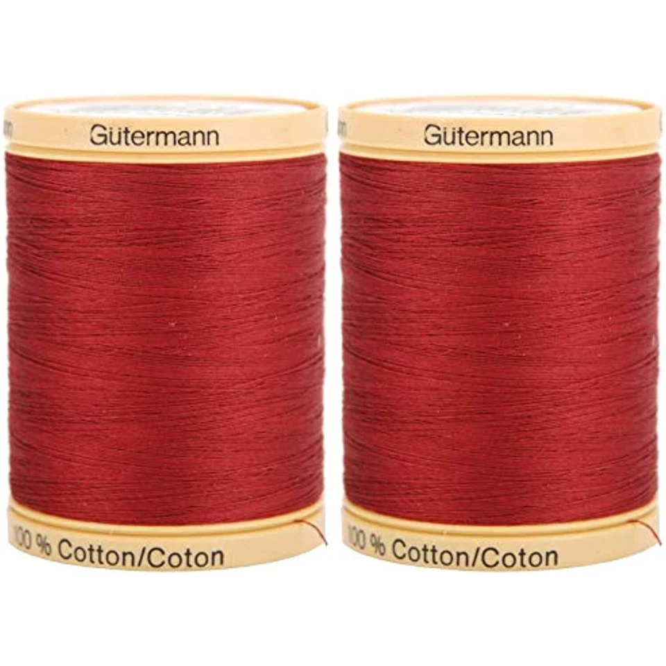 Gutermann 2-Pack Natural Cotton Thread Solids 876 Yards Each - Raspberry - Image 1 of 1