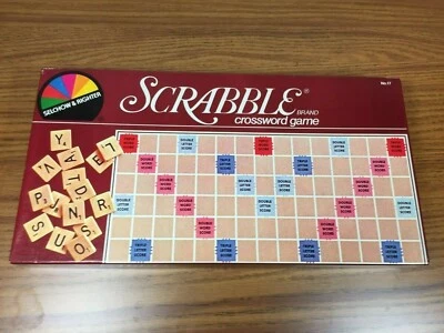 Vintage 1982 Scrabble Board Game Selchow & Righter No.17 COMPETE COLLECTIBLE - Image 1 of 4