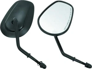 Bikers Choice Black Tapered Short Stem Mirrors Pr - Picture 1 of 1