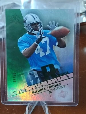 2004 Upper Deck Reflections - Green #207 Michael Gaines /50 (RC) - Image 1 of 3