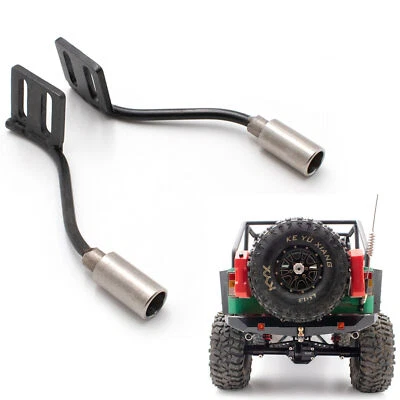 KYX Simulation Model Car Metal Exhaust Pipes for Axial SCX10 II I 1/10 RC Truck - Image 1 of 4