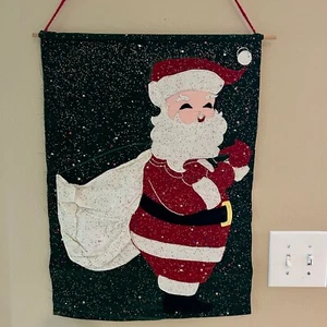 Portatarjetas de Navidad de colección de Santa Claus c. década de 1960 - Imagen 1 de 7