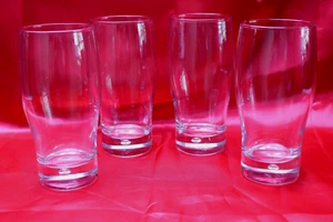 Circleware MOONDROP Bubble Base HIGHBALL Glass Tumbers Set of 4 - Picture 1 of 4