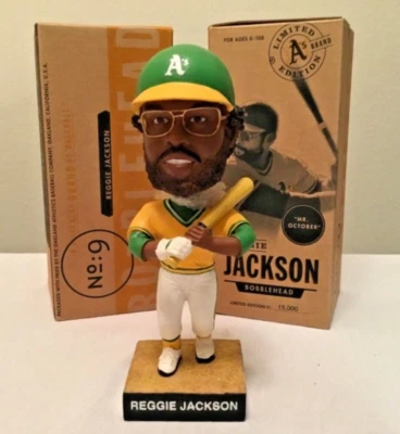 Athletics A's REGGIE JACKSON BOBBLEHEAD NEW SEALED CASE-PRISTINE MLB HOF RARE - Image 1 of 4