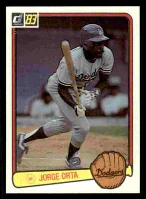 1983 Donruss Jorge Orta #388 - Los Angeles Dodgers - Image 1 of 2