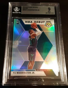 2019-20 Panini Mosaic PJ Washington #278 NBA Debut Silver Rookie RC BGS MINT 9 - Picture 1 of 2