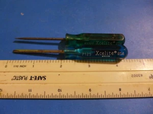 Three Xcelite brand pocket screwdrivers, P12S Phillips, R3322 and R181 slotted - Picture 1 of 2