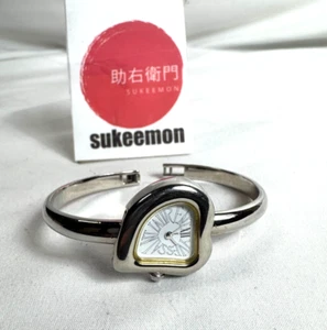 Yves Saint Laurent Heart Women Watch Quartz Silver Bangle Working in Stock - Picture 1 of 9