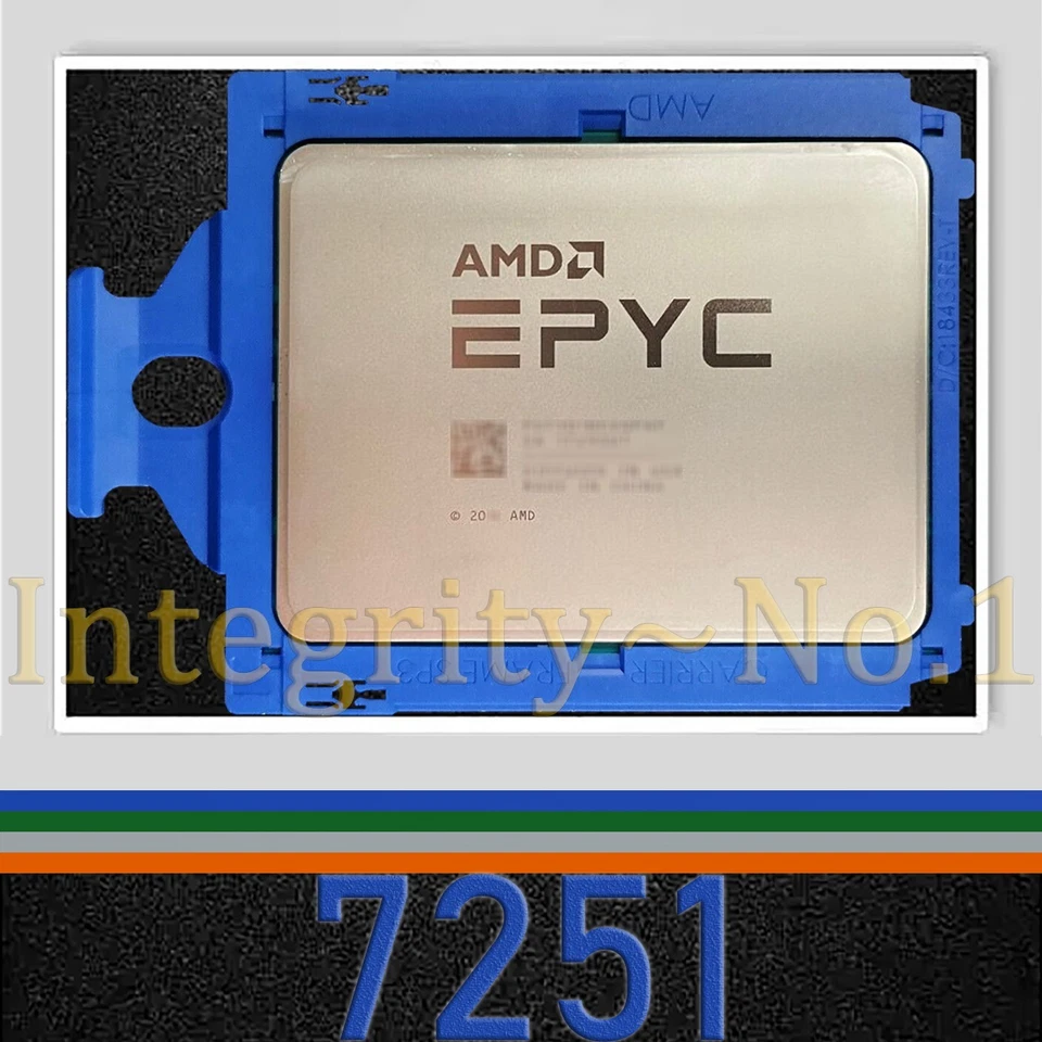 Non-vendor lock-in AMD EPYC 7251 2.10GHz 8-Core SP3 CPU Processor PS7251BFV8SAF - Image 1 of 1