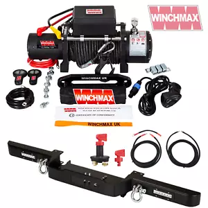 LAND ROVER DEFENDER WINCH + WINCH BUMPER + WIRING KIT + ISOLATOR COMBO - Picture 1 of 7