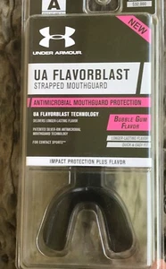 Under Armour Strapped Mouthguard UA Flavorblast Bubble Gum Adult Age 12+ - Picture 1 of 8