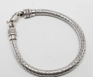 St James Collection - Silber Schlangenarmband, 8 Zoll, Hakenverschluss - Bild 1 von 4