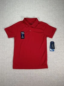Nautica Shirt Boys 7 Red Polo Short Sleeve Collar Classic Performance Outdoors - Picture 1 of 8