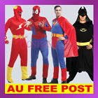 Mens Superheroes Superman Spiderman Batman Flash Halloween Fancy Adult Costume