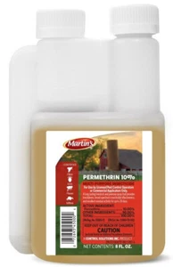 8 oz Martins 10% Permethrin Kills Fleas Flies Lice Mites Ticks Livestock Kennel - Picture 1 of 1