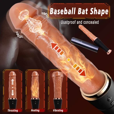 Thrusting Realistic Thick Dildo Vibrator G Spot Heating Adult Sex Toys For Women - Image 1 of 4