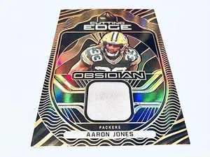 Aaron Jones 2021 Panini Obsidian Cutting Edge Orange Refr.Player Worn Jersey#/75 - Bild 1 von 2