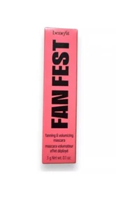 BENEFIT FAN FEST MASCARA A VENTAGLIO E VOLUMIZZANTE HYPER BLACK 0,1 once / 3 g - Foto 1 di 2