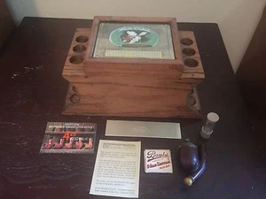 Humidor Cigar Box White Orchid WoodGlassics Cigar Accessory Box 1976 Tobacciana - Picture 1 of 12