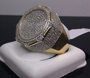 Men's Fashion Cubic Zircon Pinky Band Ring Wedding Party Jewelry Gift Size 6-11