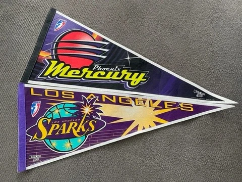 Vintage WNBA pennants Phoenix Mercury/Los Angeles Sparks Cover