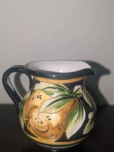 Hand Painted Leoncini S. Giovanni Signed 4" Italian Pitcher - Picture 1 of 7