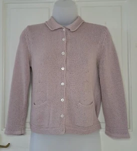 Cardigan/maglione Jigsaw Cropped vintage anni 80 taglia 8-10 - Foto 1 di 13