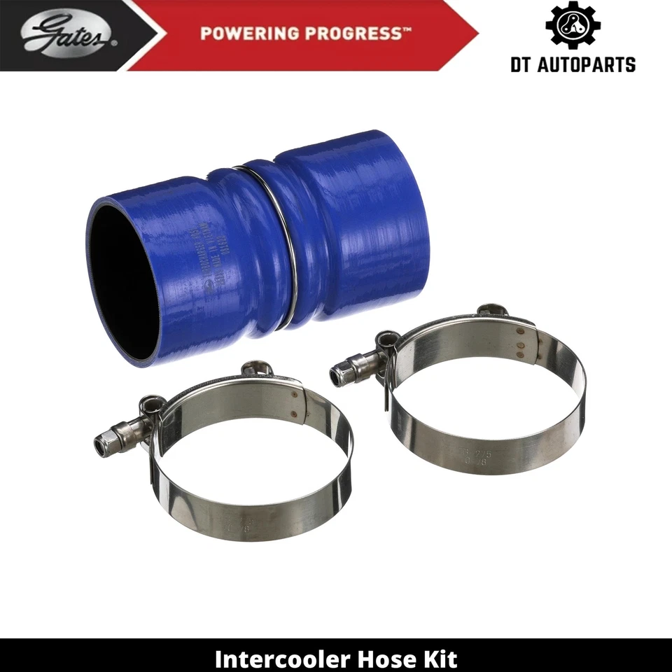 适用于 2010 年纯银卡车子弹 55 6.7 升 L6 柴油中间冷却器软管套件门 — 第 1/3 张图片